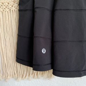 Lululemon Black Pace Rival Skirt 2Tall